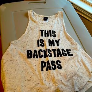 Call vintage tee tank top. I love you, Tdee with this is my backstage Pass.